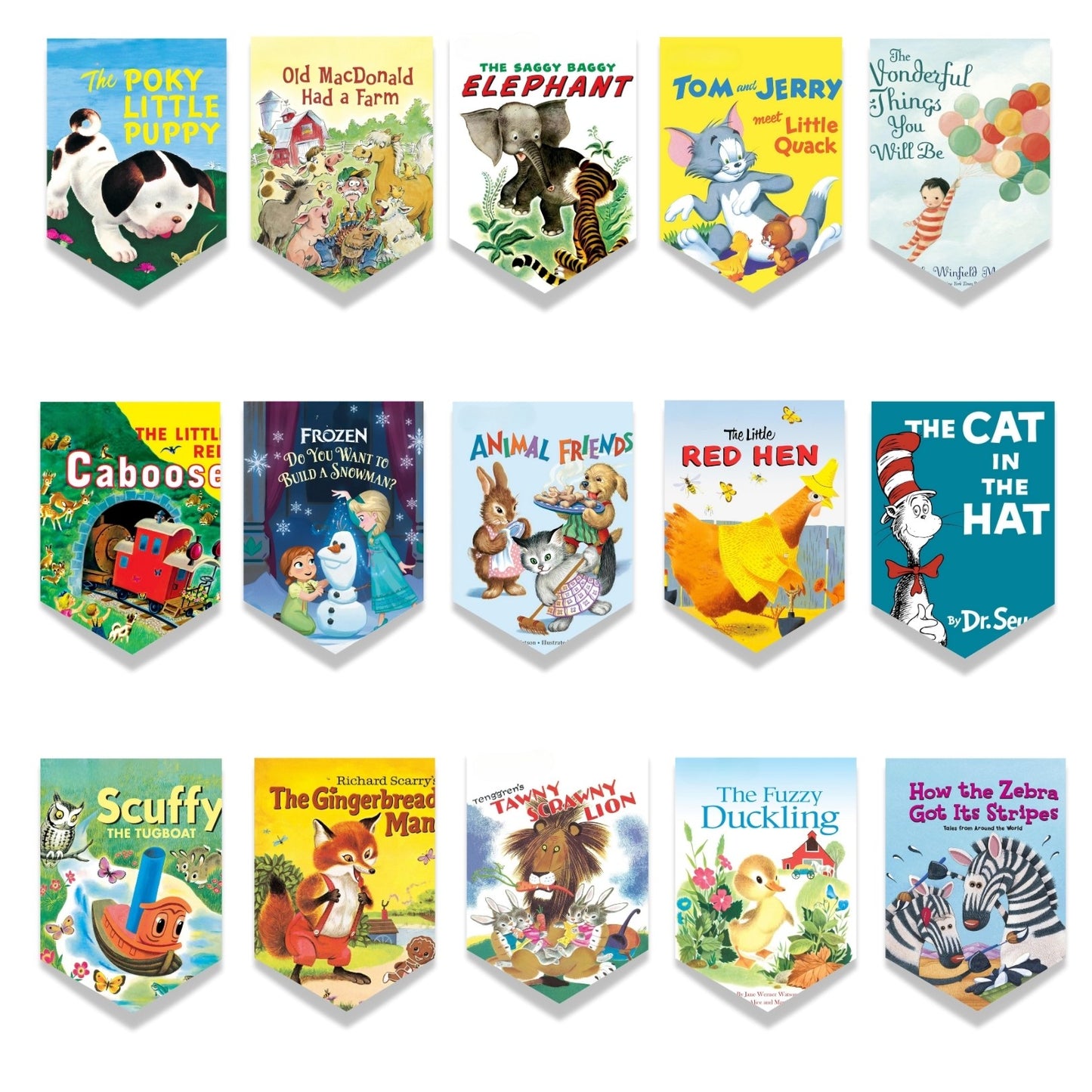 Kids Book Banner Garland – 7 Ft Storybook Pennant for Classroom & Party Decor
