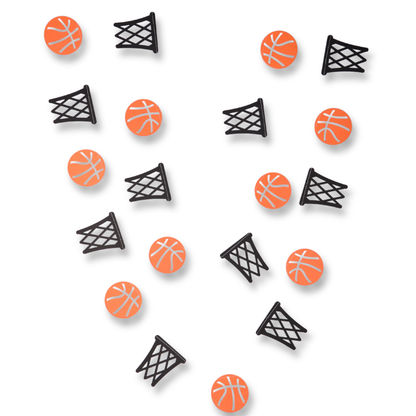 12 Ft Basketball Party Garland – Alternating Hoop & Ball Sports Theme Banner