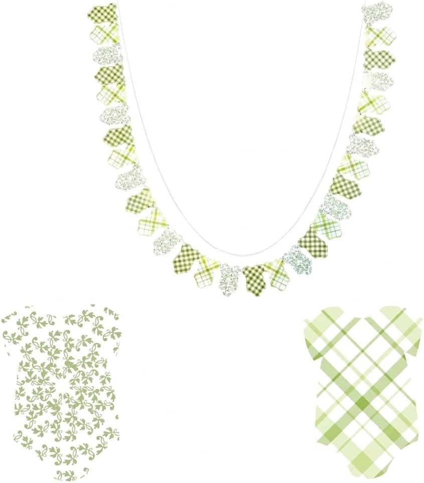 Green Baby Onesie Garland – Baby Shower & Welcome Baby Decoration Banner